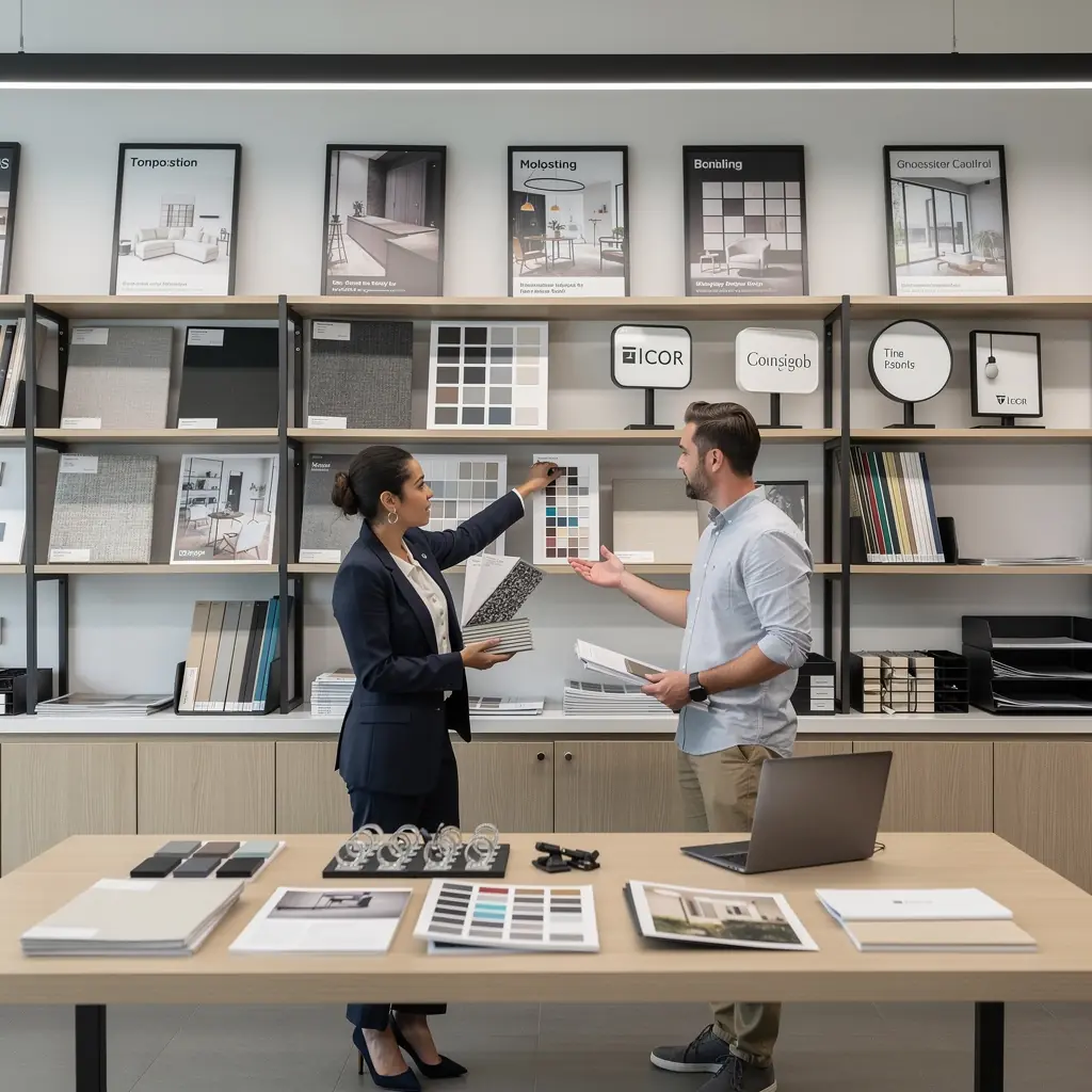 Кабинет с натуральными материалами и уютной атмосферой.